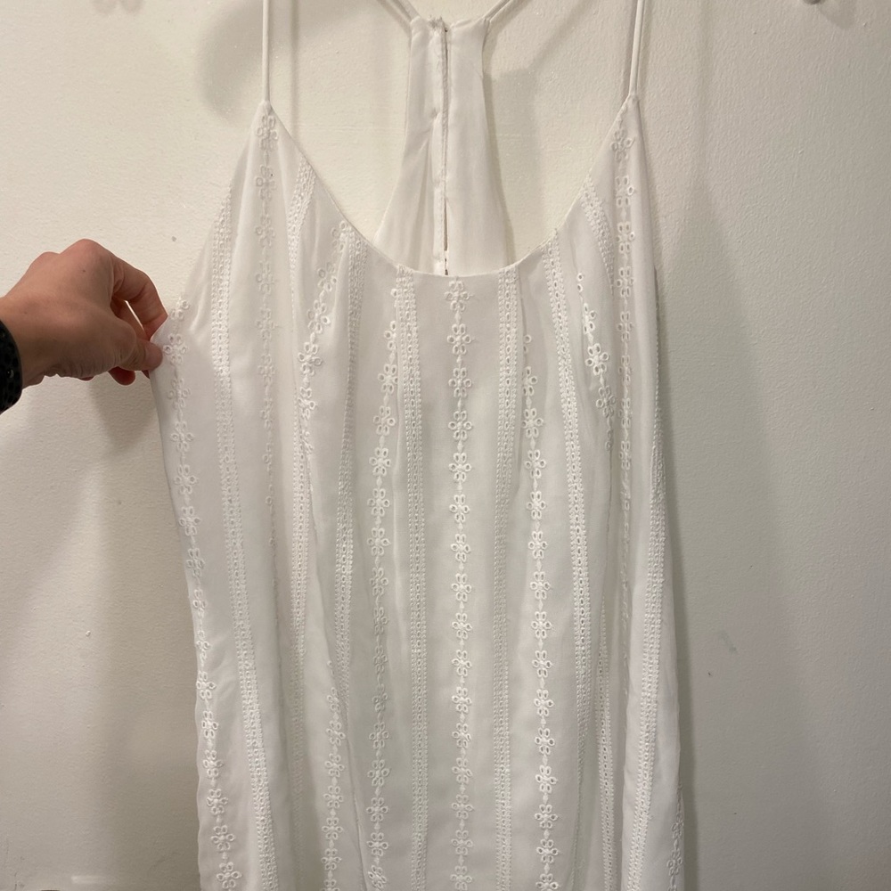 White mini dress